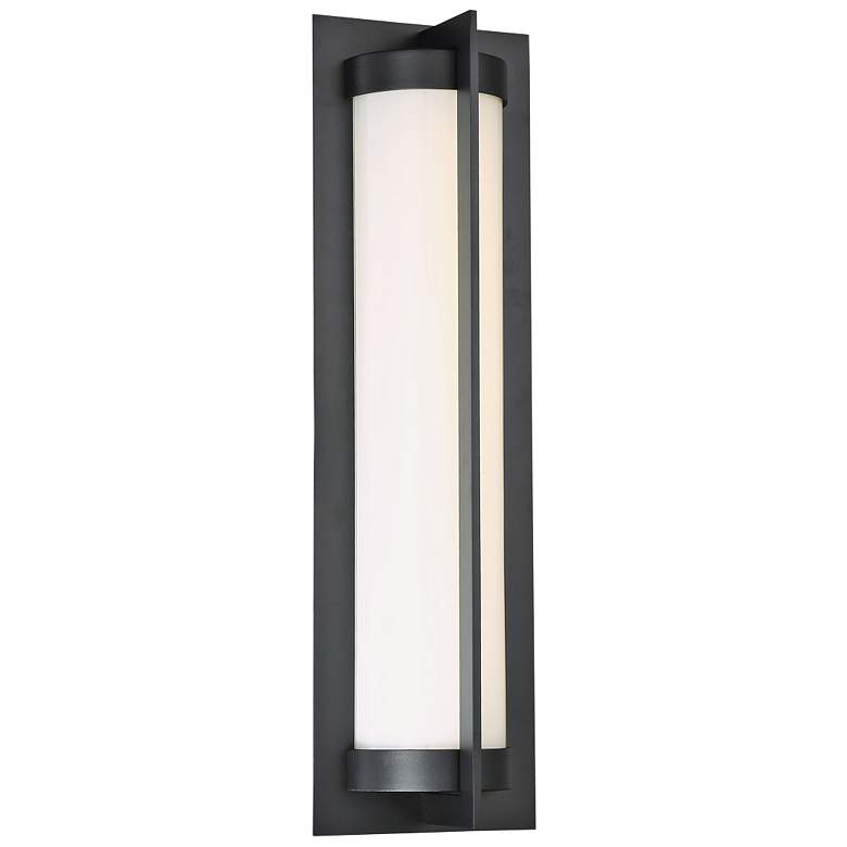 Image 1 dweLED Oberon 20" High Black LED Outdoor Wall Light