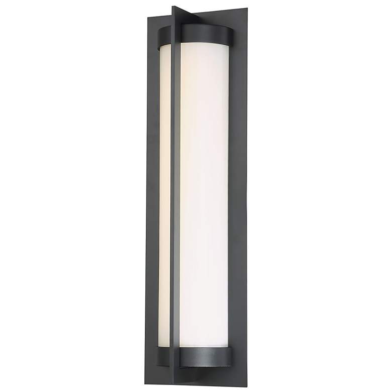 Image 1 dweLED Oberon 20 inch High Black LED Outdoor Wall Light