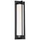 dweLED Oberon 20" High Black LED Outdoor Wall Light