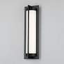 1_dweLED Oberon 20" High Black LED Outdoor Wall Light