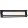 dweLED Oberon 20" High Black LED Outdoor Wall Light