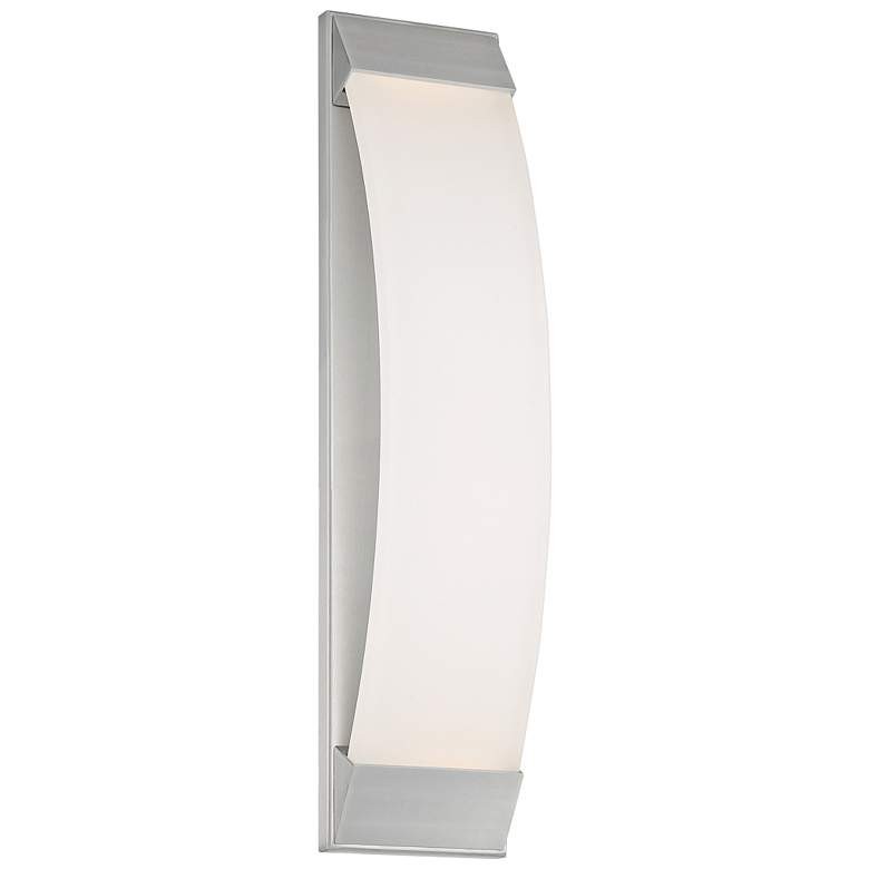 Image 1 dweLED Panorama 24"H Brushed Aluminum LED Outdoor Wall Light