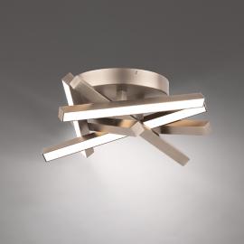 dweLED Parallax 16 1/4"W Brushed Nickel LED Ceiling Light