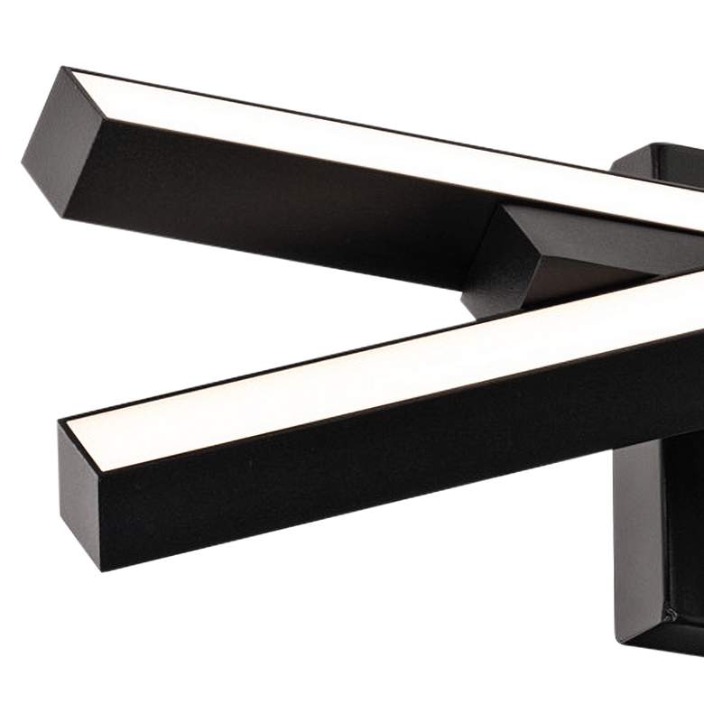 Image 3 DweLED Parallax 20" Wide Black LED Bath Light more views