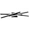 dweLED Parallax 27" Wide Black 2700K LED Vanity Bath Light