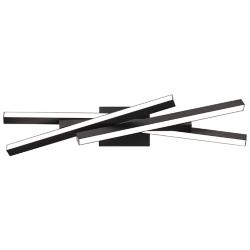 dweLED Parallax 27" Wide Black 2700K LED Vanity Bath Light