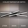 2_dweLED Parallax 27" Wide Black 2700K LED Vanity Bath Light more views