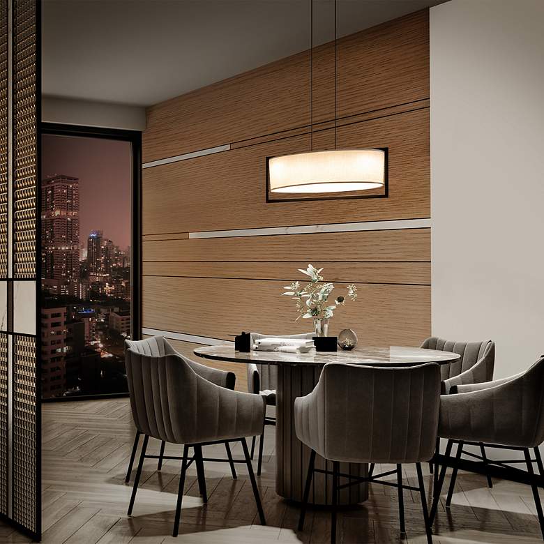 Image 6 DweLED Park Avenue 30 3/4" Wide Black LED Pendant Light more views