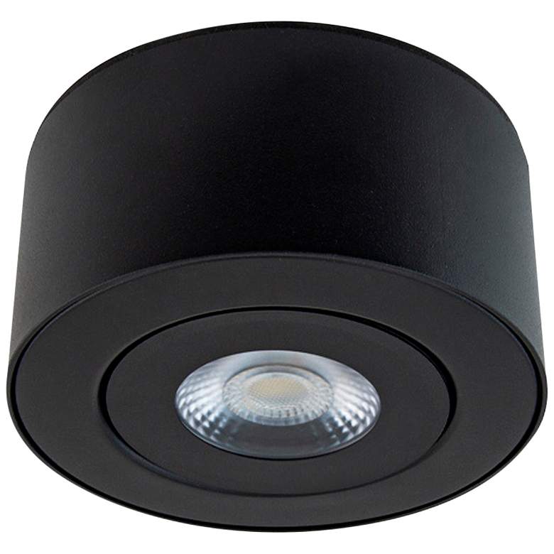 Image 1 dweLED Peek 5" Wide Black 4000K LED Outdoor Ceiling Light