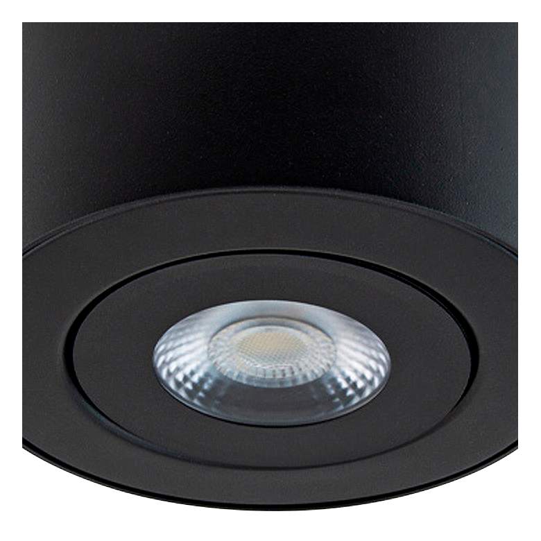Image 4 dweLED Peek 4 3/4" Wide Black LED Outdoor Ceiling Light more views