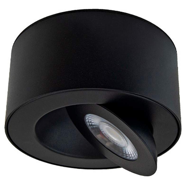 Image 5 dweLED Peek 4 3/4" Wide Black LED Outdoor Ceiling Light more views