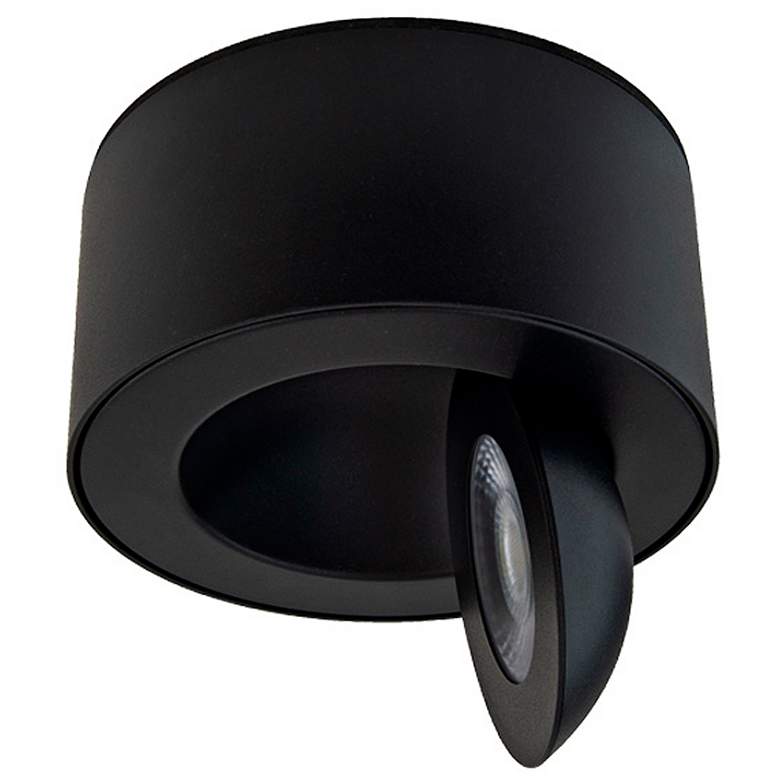 Image 6 dweLED Peek 4 3/4" Wide Black LED Outdoor Ceiling Light more views