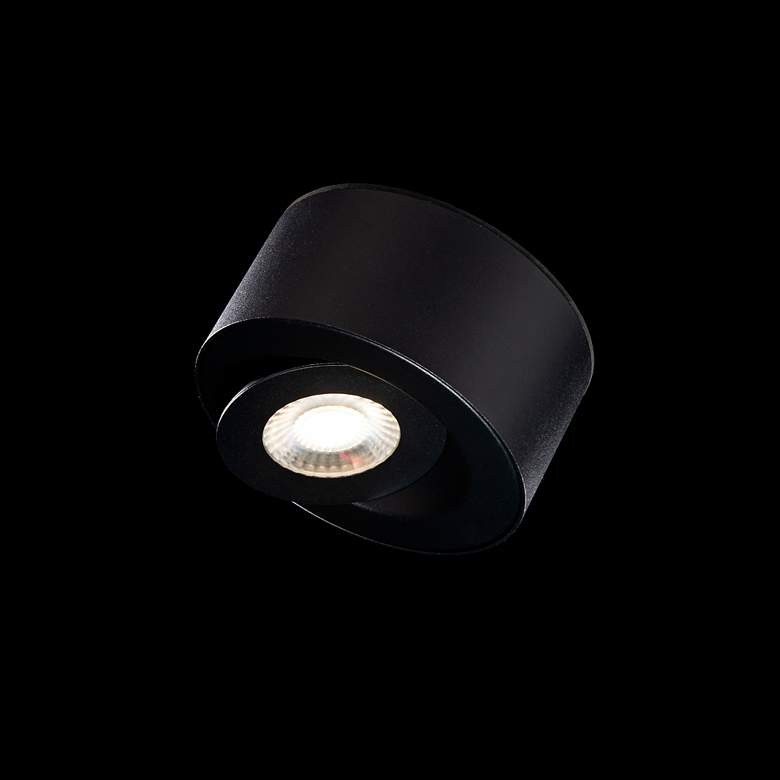 Image 7 dweLED Peek 4 3/4" Wide Black LED Outdoor Ceiling Light more views