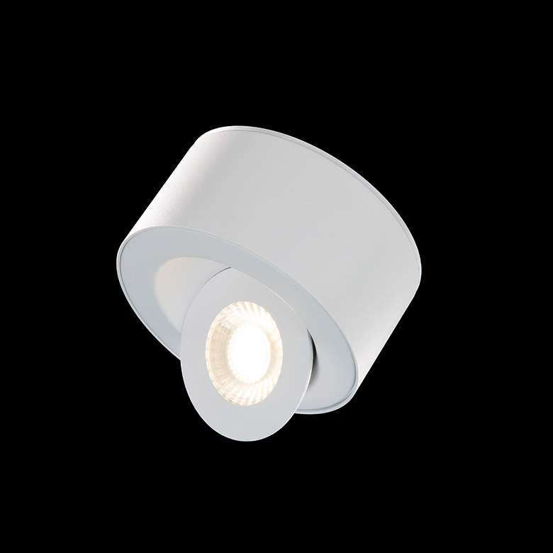 Image 4 dweLED Peek 4 3/4" Wide White LED Outdoor Ceiling Light more views
