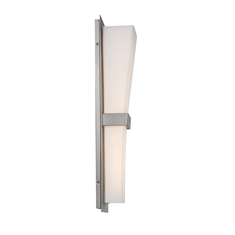 Image 4 dweLED Prohibition 20" High Satin Nickel LED Wall Sconce more views