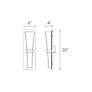 5_dweLED Prohibition 20" High Satin Nickel LED Wall Sconce more views