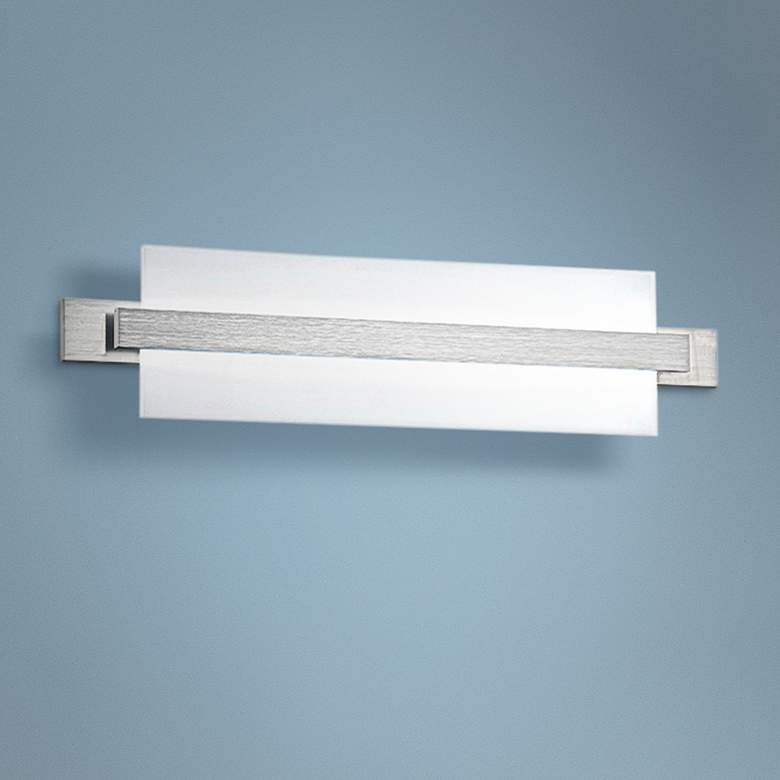 Image 1 dweLED Reflection 23 inch Wide Brushed Aluminum LED Bath Light