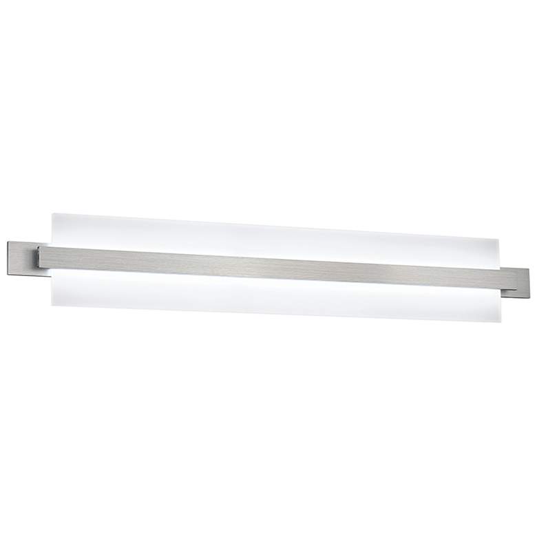 Image 1 dweLED Reflection 35 1/4" Wide Brushed Aluminum LED Bath Light