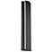 dweLED Revels 24" High Black LED Linear Outdoor Wall Light