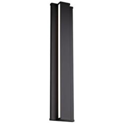 dweLED Revels 24" High Black LED Linear Outdoor Wall Light