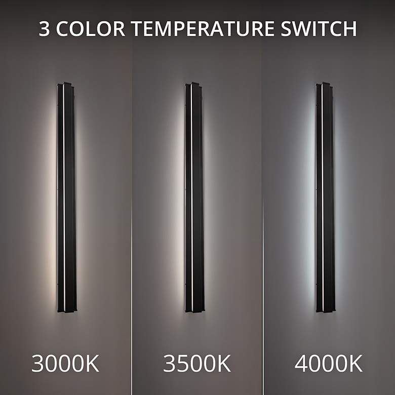 Image 4 dweLED Revels 60" High Black LED Outdoor Wall Light more views