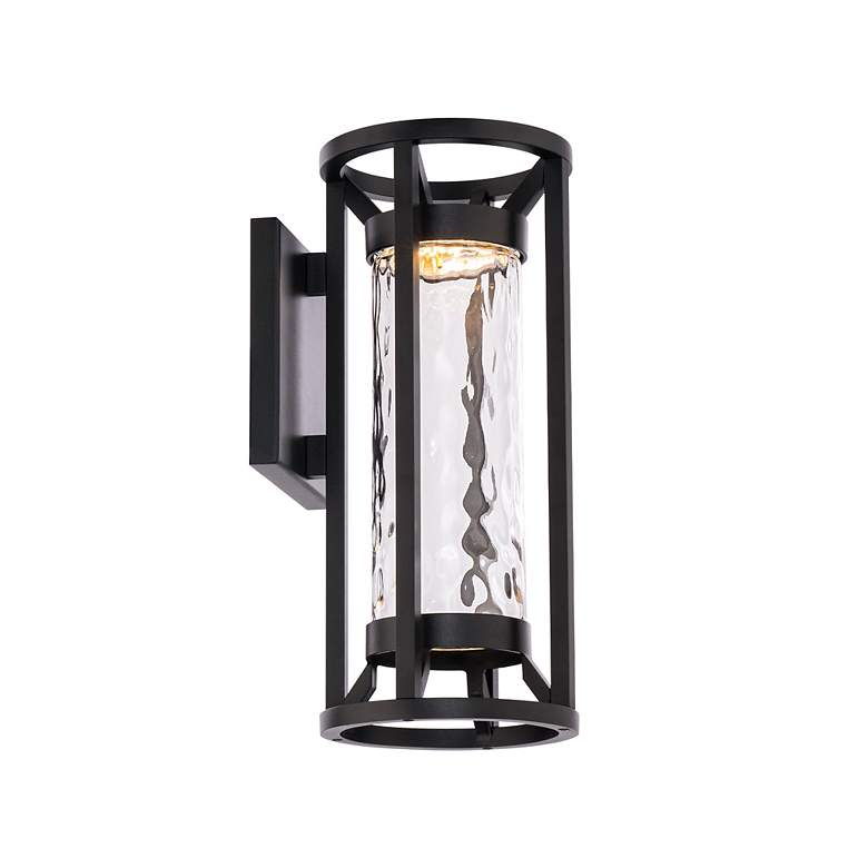 Image 4 dweLED Roslyn 14" High Black LED Outdoor Wall Light more views