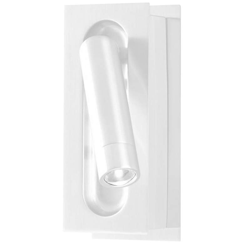 Image 1 dweLED Scope White Pivotable Arm LED Wall Lamp