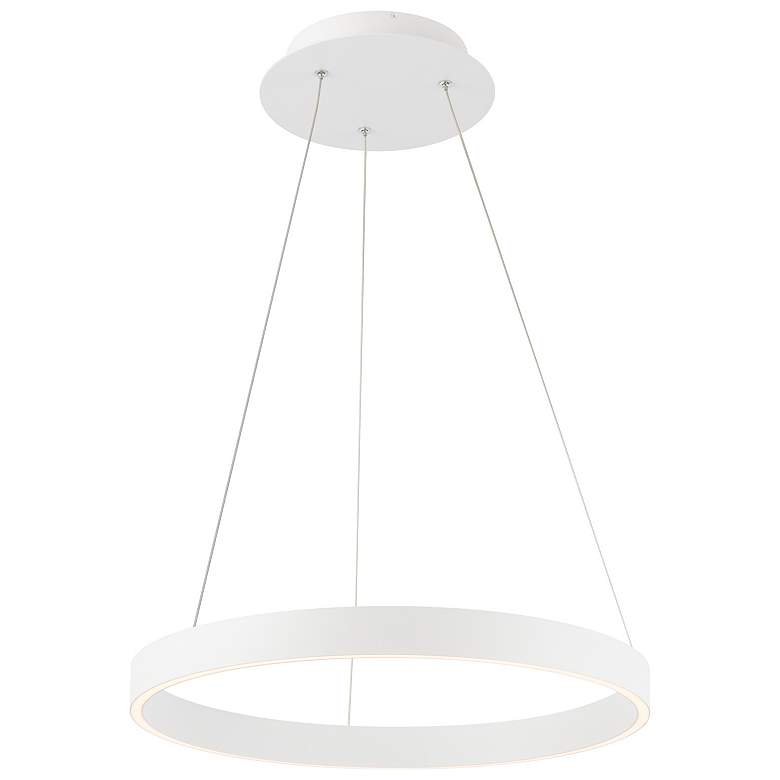 Image 1 dweLED Sirius 18 1/4" Wide White LED Pendant Light