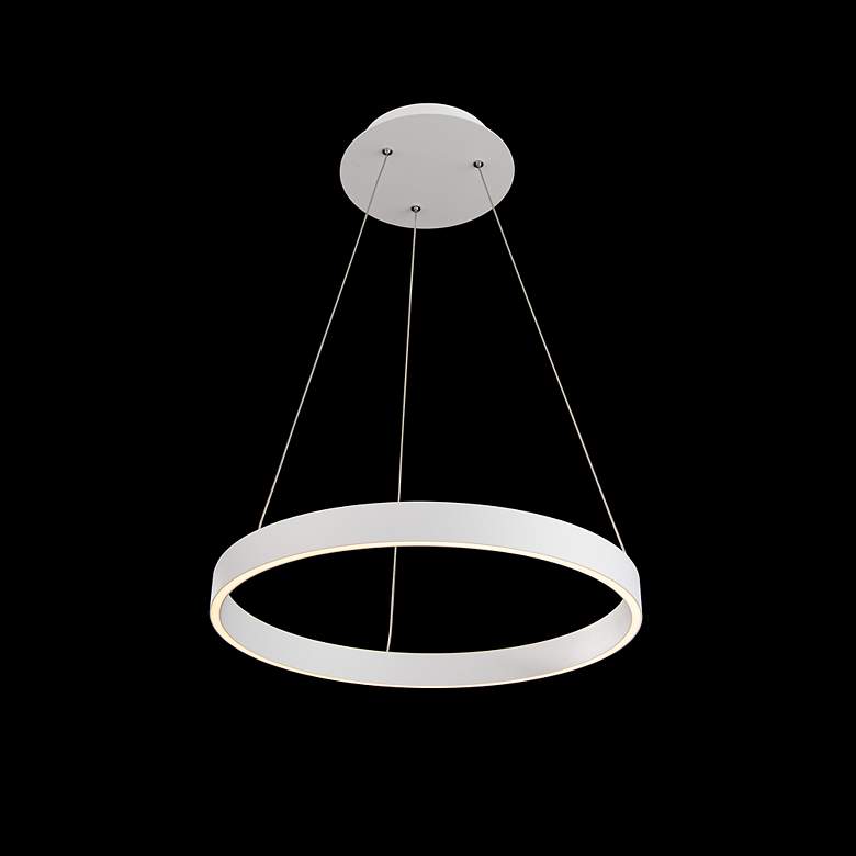 Image 3 dweLED Sirius 18 1/4" Wide White LED Pendant Light more views