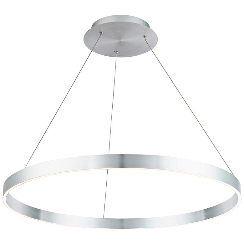 Image 1 dweLED Sirius 30 1/2"W Brushed Aluminum LED Pendant Light