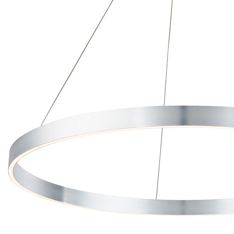 Image 2 dweLED Sirius 30 1/2"W Brushed Aluminum LED Pendant Light more views