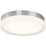 dweLED Slice 11" Wide Brushed Nickel Round LED Ceiling Light