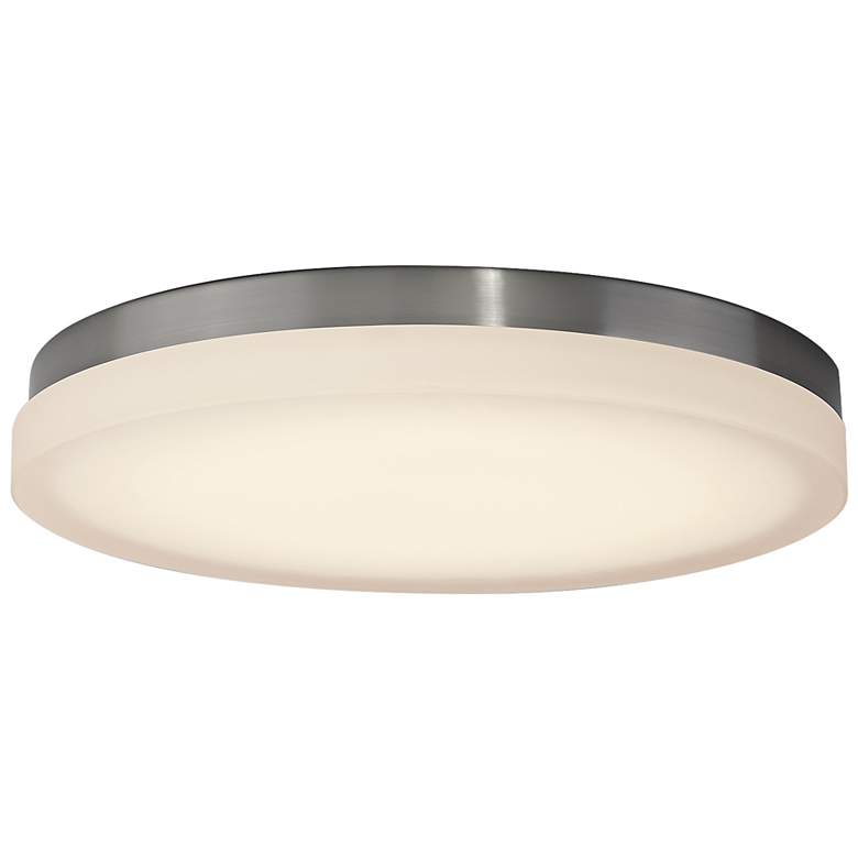 Image 1 dweLED Slice 14" Wide Brushed Nickel LED Ceiling Light