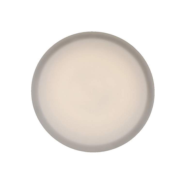 Image 3 dweLED Slice 14" Wide Brushed Nickel LED Ceiling Light more views