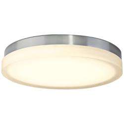 dweLED Slice 15&quot; Wide Brushed Nickel Round LED Ceiling Light