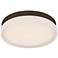 dweLED Slice 9" Wide Bronze Round LED Ceiling Light