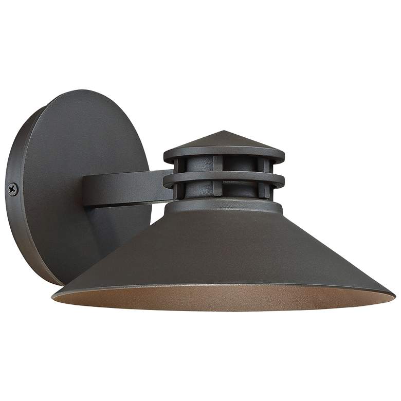 Image 1 dweLED Sodor 5" High Bronze LED Outdoor Wall Light