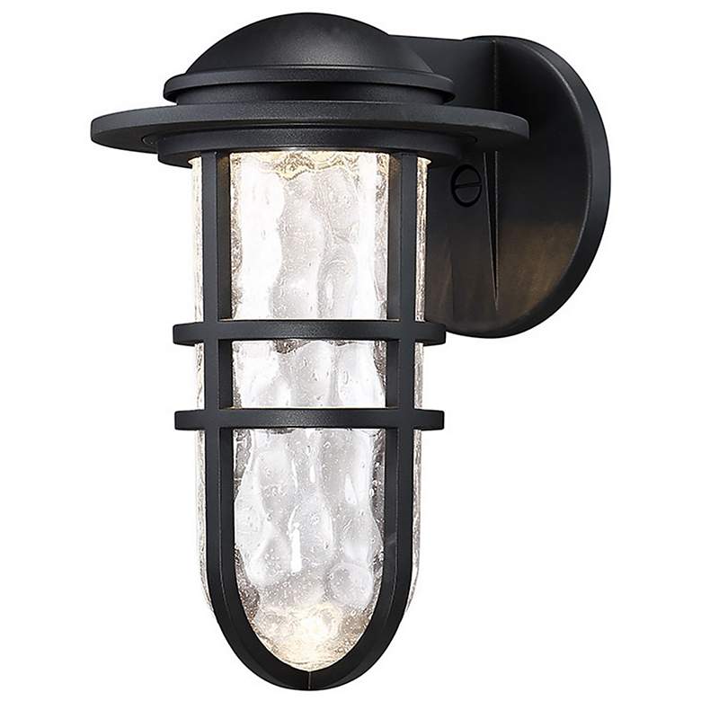 Image 1 DweLED Steampunk 12 3/4" High Black LED Outdoor Wall Light