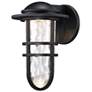 1_DweLED Steampunk 12 3/4" High Black LED Outdoor Wall Light