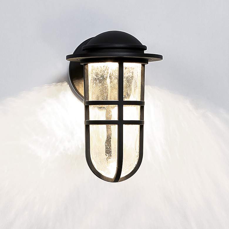 Image 1 dweLED Steampunk 13" High Bronze LED Outdoor Wall Light