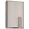 dweLED Stella 8" High Brushed Nickel LED Wall Sconce