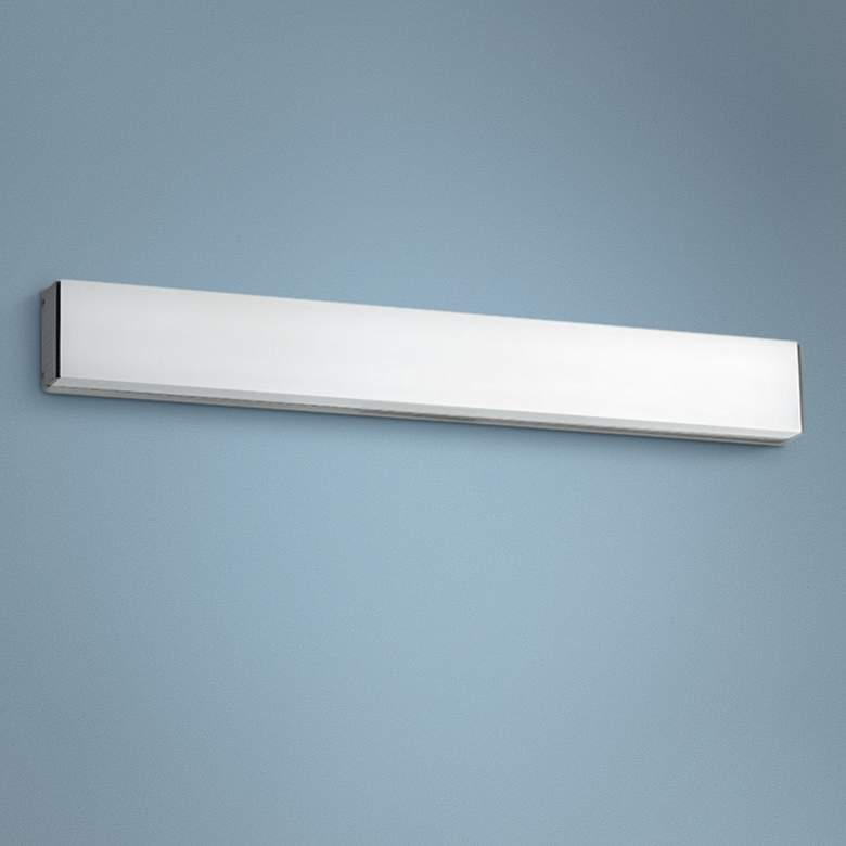 Image 1 dweLED Strip 24 inch Wide Brushed Aluminum 3500K LED Bath Light