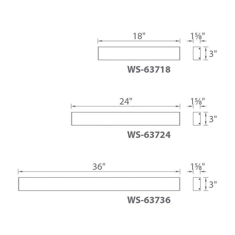 Image 2 DweLED Strip 24" Wide Brushed Aluminum LED Bath Light more views