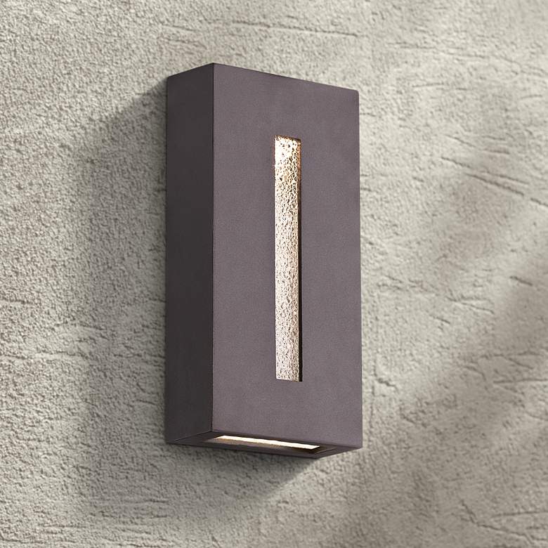 dweLED Tao 12&quot; High Bronze LED Outdoor Wall Light