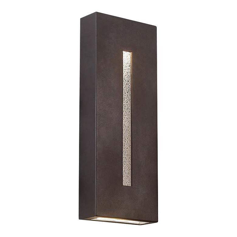 Image 1 dweLED Tao 18" High Bronze LED Outdoor Wall Light