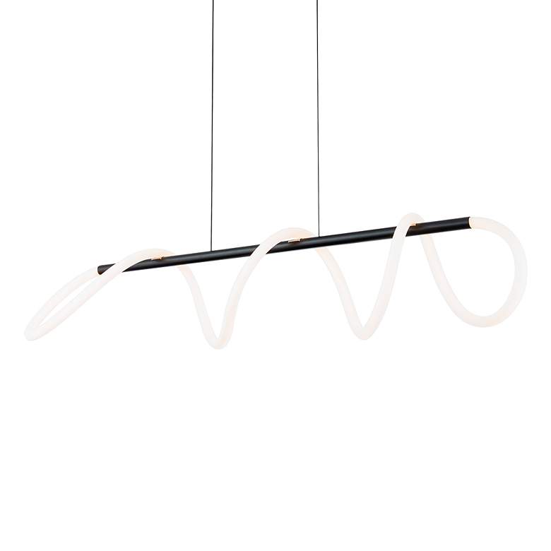 Image 3 dweLED Tightrope 45.63 inch Wide LED Modern Linear Pendant