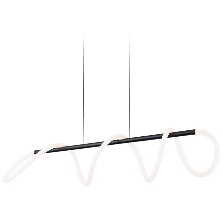 Image 3 dweLED Tightrope 45.63 inch Wide LED Modern Linear Pendant