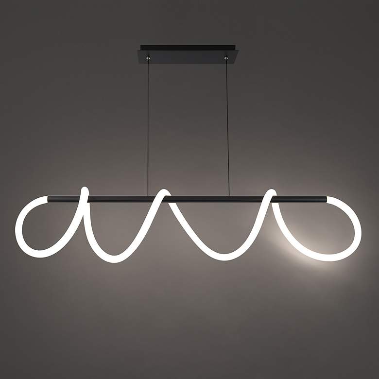 Image 6 dweLED Tightrope 45.63" Wide LED Modern Linear Pendant more views