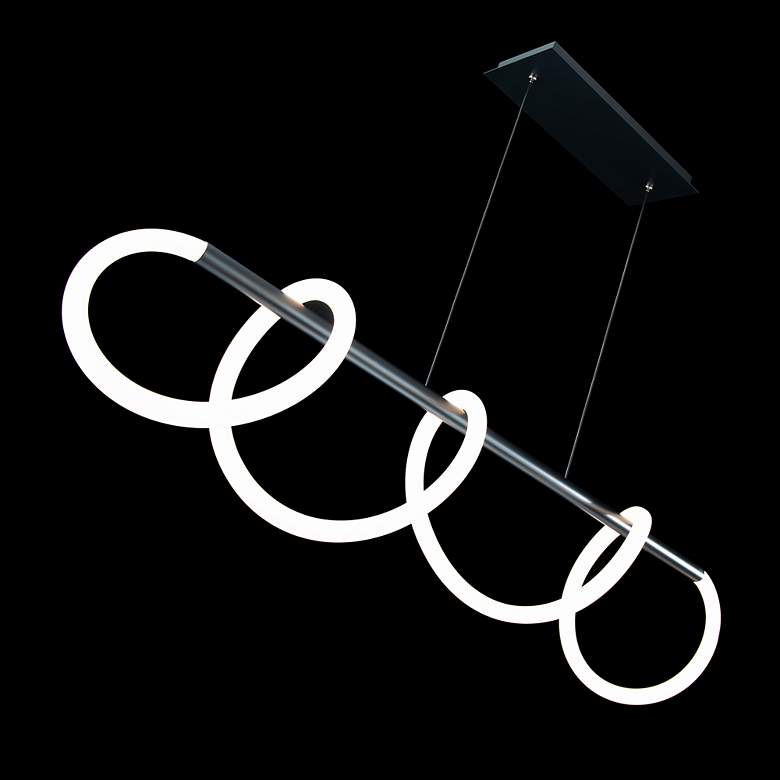 Image 7 dweLED Tightrope 45.63" Wide LED Modern Linear Pendant more views