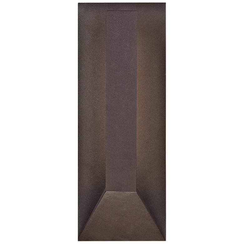 Image 1 dweLED Uno 15 1/4" High Bronze LED Outdoor Wall Light